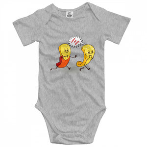 Funny Banana Cartoon Graphic Customized Baby Suit Baby Onesies