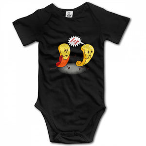 Funny Banana Cartoon Graphic Customized Baby Suit Baby Onesies